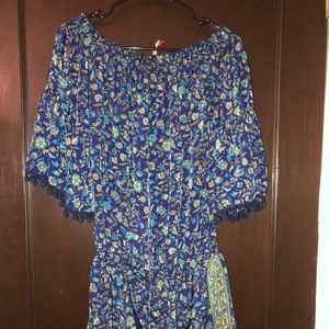 Anthro shorts romper